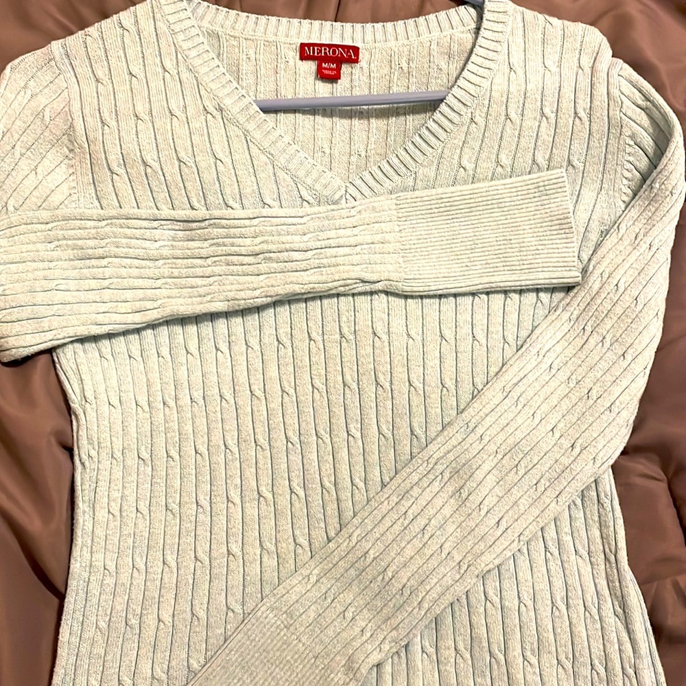 Light blue pullover sweater
